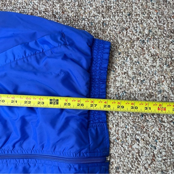 VTG 90s MacGregor Blue Red White Colorful Men’s Full Zip Windbreaker Jacket sz L - Picture 7 of 13